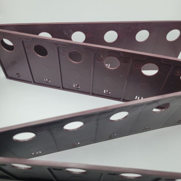 1964 Probe Game Replacement Card Holder Brown Plastic Tray Set of Two Vintage - Picture 3 of 5